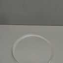 CiaoHER 1in Thickness 7in Diameter Acrylic Disc Display Block Clear Polished Round Pedestal Stand Riser 7" x 7" x 1", 1 Pack