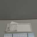 Samsers Foldable Bluetooth Keyboard with Touchpad - Portable Wireless Keyboard with Holder, Rechargeable Full Size Ultra Slim Pocket Folding Keyboards for Android Windows iOS Tablet & Laptop - Blue (BT x1)