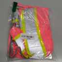 Pink Reflective Safety Vest for Women with Pockets, High Visibility Construction Work Vest for Lady Workers/Drivers, ANSI Type R Class2, XS
