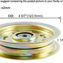 q&p 46" Mower Deck Rebuild Kit for Cub Cadet LTX1045 LTX1046 LTX1046V, 2 Spindles 618-04865 918-04865A, 2 Idler Pulleys 753-08171 756-04129, 1 Belt 754-04219, 2 Mower Blades 742-04244
