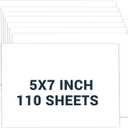 Cardstock 5x7, 110 Sheets Card Stock, White Thick Printer Paper 75 lb/200 gsm, Heavy Card stock, Cardstock Paper for Invitations, Diy Cards, Business Cards, Menus, Crafts, Drawing etc