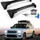 220lbs Upgraded Grand Cherokee L/WL Roof Rack Cross Bars Compatible with Grand Cherokee L 2021-2025 and 2022-2025 Grand Cherokee WL, Heavy Duty Aluminum Anti-Corrosion Crossbars with Anti-Theft Lock