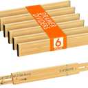 Lifewit 6 Pack Drawer Dividers Bamboo 2.4" High, 16-22" Adjustable Drawer Organizers for Clothes, Wooden Dresser Separators in Bedroom/Bathroom/Kitchen/Fridge/Office Organization and Storage