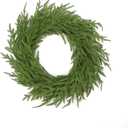 24 Inch Real Touch Christmas Wreath, Norfolk Pine Wreath Christmas Wreaths for Front Door, Artificial Winter Wreaths for Front Door, Outdoor Christmas Decorations Indoor for Home Decor