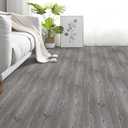 Peel and Stick Floor roll:12 * 118in Vinyl Flooring roll Waterproof,self-Adhesive Floor Tile Sticker for Bathroom/Kitchen/Bedroom/livingroom/Hallway(Grey Wood)