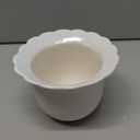 African Violet Pots, Self-Watering Ceramic Planter  6 Inch Pot for Indoor Plants, Succulents, Herbs & Small Houseplants, Simple Self-Watering Design for Home & Office Dcor, White (White-pumpkin Shape)