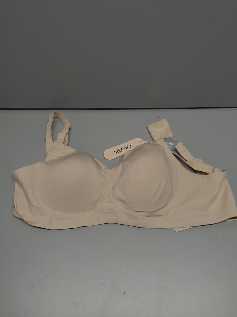 OEAK Womens Wireless Bras Comfortable Push Up Bra No Underwire Bra Full Support Lift Bralette Everyday Seamless Tshirt Bras 2XL
