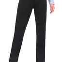 Bamans Dress Pants Women Work Business Pants Tummy Control Office Straight Leg Trousers High Waisted Ladies Slacks L