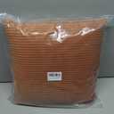Round Corduroy Pillow Heaboard Decorative Throw Pillows with Insert for Sitting Up in Bed Backrest Body Support Sofa Daybed Dorm Bedroom (18''*18'', Fall Orange)