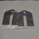 2 Pcs Attic Ladder Hinge Pull Down Stair Parts Suitable for Restoring Old Loft, DIY Ladder (Black)