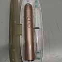 Aquasonic Vibe Series Ultra-Whitening Toothbrush  ADA Accepted Electric Toothbrush - 8 Brush Heads & Travel Case  40,000 VPM Motor & Wireless Charging - 4 Modes w Smart Timer  Satin Rose Gold