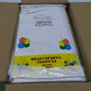 White 24 Pack Plastic Tablecloth 54 x 108 Inch Rectangle Disposable Table Cloth for Parties Plastic Table Cover Disposable Tablecloths
