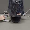 Simple Designs LT2008-BLU Mini Ceramic Globe Table Lamp with Matching Fabric Shade, Blue (8.78 x 5.55 x 5.55)