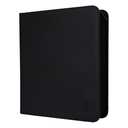 Rayvol Trading Card Binder, 9 Pocket Fit 1404 Cards - Metal D-Ring Card Holder with 78 Double-Sided Clear Pages, Top-Loading Collectors Album -Black