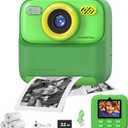masterbee Kids Camera Instant Print Photo, Birthday Gifts for Girls and Boys, Kids Digital Camera Toys, 1080P HD Video, 3 4 5 6 7 8 9 10 11 12 Year Old Boy Gifts/Girl Gifts