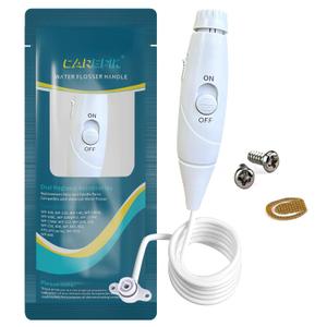 Oral Hygiene Accessories Replacement Hose and Handle Parts Compatible with Waterpik' Water flosser WP-100 WP-300 WP-660 WP-900, Pack of 1 Handle Hose