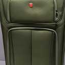 SWISSGEAR Sion Softside Expandable Spinner Luggage Durable Lightweight Travel Suitcase, Evergreen, Checked-Large 29-Inch