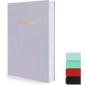 4 x Recipe Book To Write in Your Own Recipes With 62 Blank Pages (purple)