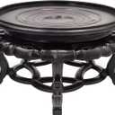 fengshuisale Oriental Furniture Fishbowl Stand Vase Base Stable Home Decoration Display Stand7.9 in