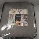 Madison Park Quebec Split Corner Quilted Bedspread Classic Traditional Design All Season, Lightweight, Bedding Set, Matching Shams, Queen (60" x 80" + 24"D), Damask Quilted Dark Grey 3 Piece