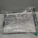 2 Packs Stainless Steel Baking Sheet Set, Cookie Sheet Baking Pan Tray Non Stick Heavy Duty Toaster Oven Baking Pan Set (12.4 x 9.6 x 1 inches)