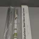 2PCS Kitchen Stove Counter Gap Covers, Stainless Steel Gap Cover, Cooktop Trim Kit, Stove Gap Guards, Oven Gap Filler, Heat Resistant & Effectively Protect Stove Gap Filler(13.8"-27.5" Silver)