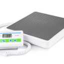 Medical Grade Floor Scale - Portable - Easy to Read Digital Display - Heavy Duty - Home, Hospital & Physician Use - Pound & Kilogram Settings - 12" x 12.5" Platform - 550 lb Limit by Patient Aid