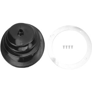 Shift Boot, 5.25in Round Shifter Boot with Chrome Ring 1651 Universal Automotive Body Parts for Car