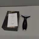 ELISHINE 7 Color Neck Face Massager - Facial Massager Tool for Skin Care at Home, Vibrating Face Massager with Thermals, Galvanic Machines Black