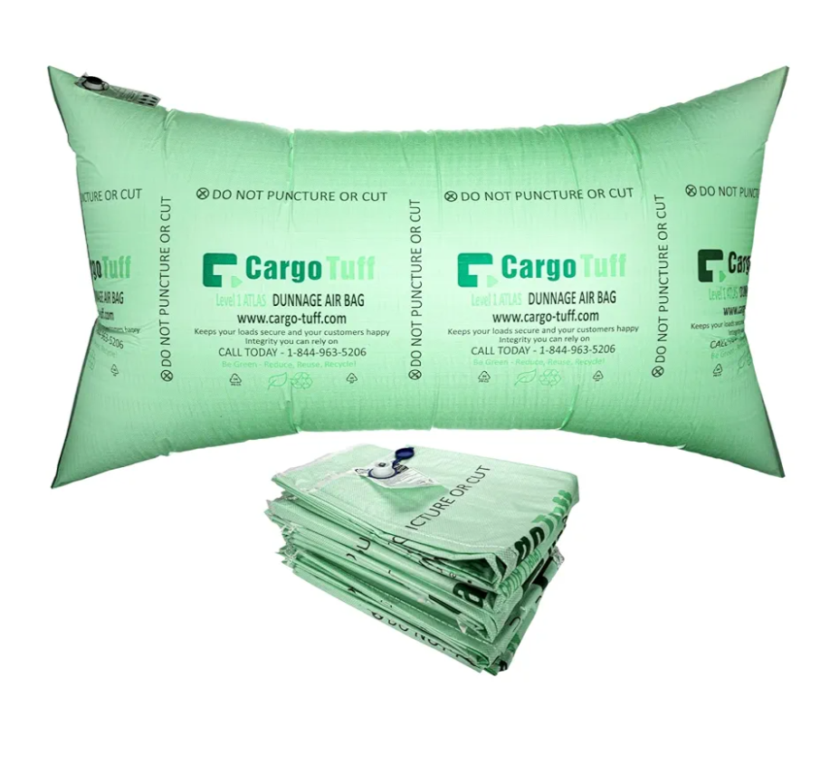 IDL Packaging 48" x 84" Dunnage Airbags, Woven Polypropylene, Level 1 (Pack of 10) - Fill The Void in Trucks and Intermodal Shipments, Reusable - Load Securement Airbags for Container Stuffing
