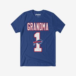 Buffalo Bills Number 1 Grandma T-Shirt, Small