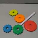 LiKee Portable Fidget Spinning Stacking Toys for Baby 18+ Months, Toddlers 1-3, Kids, Adult, Rainbow Tower Montessori Toys for Travel, Autism Sensory Learning Toy and Stress Relief