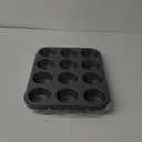 2 Packs Nonstick Round Muffin Baking Pan Tin, 12-Cup Muffin Tin, Cupcake Pans, Cheesecake Pans, Carbon Steel, Black