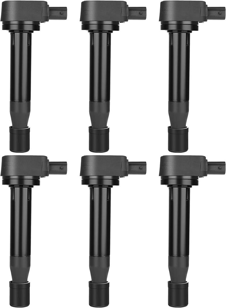 ECCPP Coil Pack UF242 Pack of 6 Ignition Coils Fit for Honda Acura Odyssey Accord Pilot MDX TL RL Vue 3.0L 3.2L 3.5L V6 Replacement for C1221 30520P8EA01 30520RCAA02 C1221