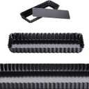 Boao 3 Pcs Rectangular Tart Pans 14'/10'/4' Nonstick Quiche Pan with Removable Loose Bottom Fluted Edges for Thanksgiving Christmas Pies, Biscuits, Cakes, Desserts, Bread