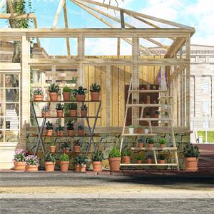 Fcacti 4.4 Inch Terracotta Shallow Succulent Pot - 4 Pack Small Terra Cotta Clay Pots with Saucer, Cacuts Terra-Cotta Indoor and Outdoor Planters with Drainage Hole