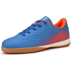 Hawkwell Unisex-Child Athletic Lace Up Boys Girls Indoor Trainer Soccer Shoe (Toddler/Little Kid/Big Kid), Size: 2 Little Kid