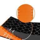RV Leveling Blocks Ramp Kit, 2 Packs Camper Leveler System for Travel with Two Chocks, 2 Anti-Slip Mats, 1T Bubble Level and Carry Bag, Up to 35000 LBS, Easier & Faster to Level Camper-Orange