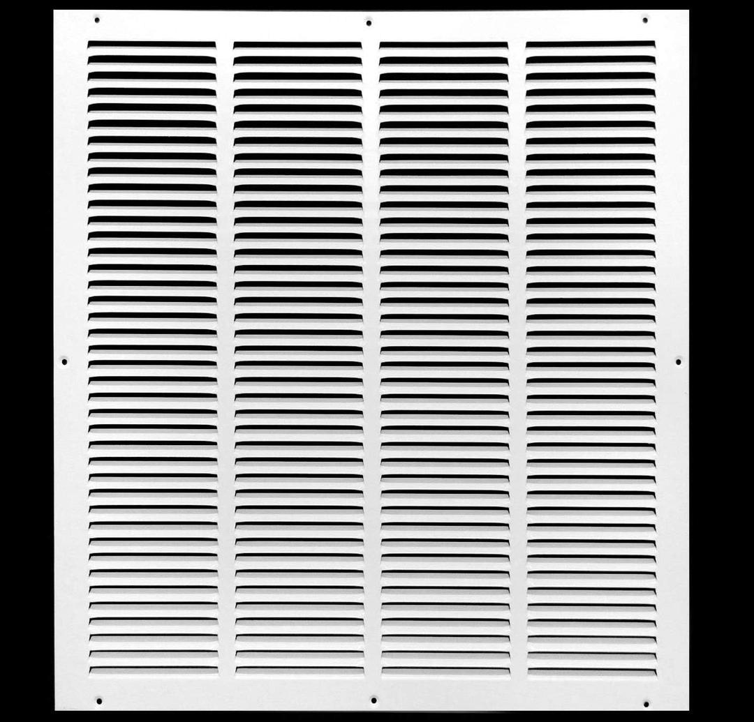 20" x 22" Return Air Grille - Sidewall and Ceiling - HVAC Vent Duct Cover Diffuser - [White] [Outer Dimensions: 21.75w X 23.75"h]