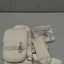 linmaya Water Bottle Carrier Bag for Stanley Cup 40/30oz with Phone Holder Pockets,Neoprene Water Bottle Cross-body Bag with Adjustable Shoulder & Hand Strap Stanley Cup Accessories (creamy white), 30OZ