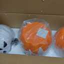 Halloween Decorations,Light Up Ghost Pumpkin Decorations Set of 3,Cute Halloween Decor Indoor for Kitchen Tabletop Mantel Party Home Decor