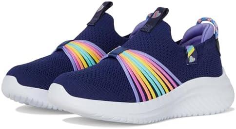 Skechers Girls' Ultra Flex 3.0 Rainbow Speed Sneaker, Size 5.5