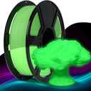 FLASHFORGE Rapid PLA Filament 1.75mm Luminous Green, 500mm/s High Speed Printing, Glow in The Dark 3D Printer Filament 1kg Spool, Dimensional Accuracy +/- 0.02mm, Brilliant, Long-Lasting Glow