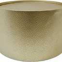 Christopher Knight Home Rache Modern Round Coffee Table with Hammered Iron, Gold, 26. 00 L x 26. 00 W x 17. 00 H