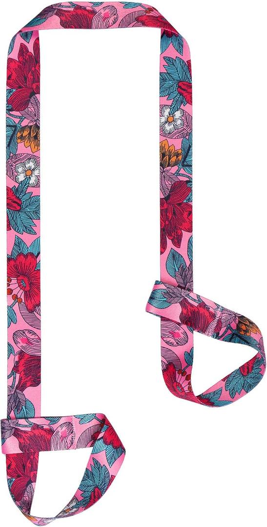 ZOOEASS Yoga Mat Strap, Adjustable Durable Yoga Mat Carrier & Stretching Strap, Multiple Color Choices (5.9feet, Flower)