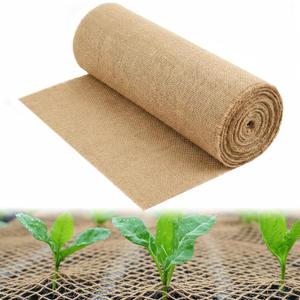 Erosion Control Blankets, 40 Inch x 15 ft, 60 Sq. ft. Coverage, Straw Garden and Landscape Cover, Seed Protector Cover, Jute Erosion Control, Soil Saver Mesh Blanket for Garden Farm
