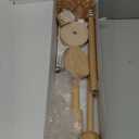 let's make Baby Crib Mobile Arm - Wooden Mobile Arm with Height Adjustable360 Rotatable Upgraded Arched Base Nursery Mobile Holder for Crib Mobile Hanger Baby Crib Attachment Nursery Decor