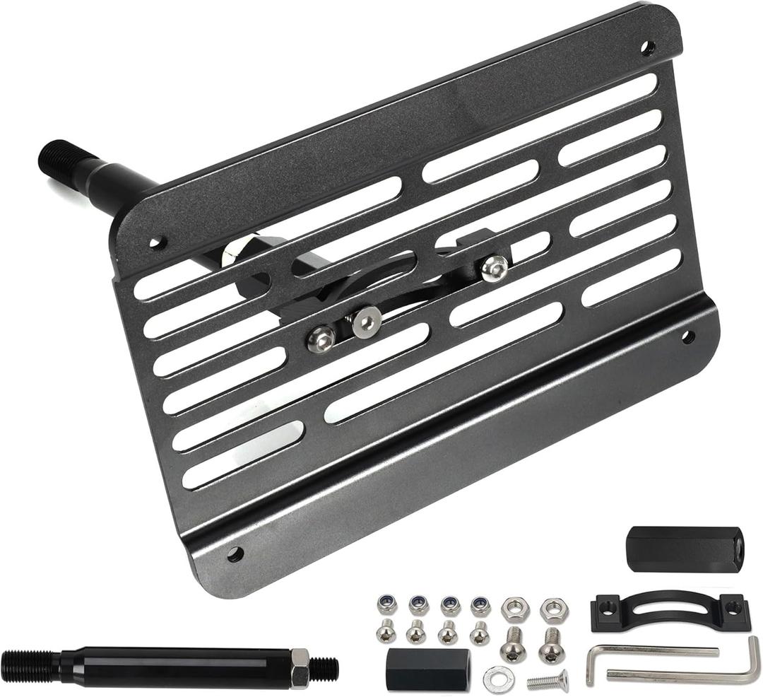 Front Bumper Tow Hook License Plate Mount Relocator Bracket Mounting Bolt Adapter Kit for Subaru WRX STI Forester Impreza