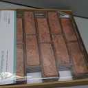 Commomy 3D Faux Brick Wall Panels Peel and Stick - 10 pcs 11.8x 11.8Small Size PVC Brick Backsplash Wall Tiles Brown Brick Wallpaper for Kitchen,Bedroom,Bathroom,Living Room,Fireplace,RV