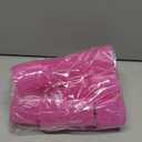 Jumbo Hair Curlers Rollers, 12Pcs 60mm Jumbo Hair Roller Curlers Self Grip Holding Rollers with 12Pcs Hair Clips for Long Straight Thick Hair (Rose Red)